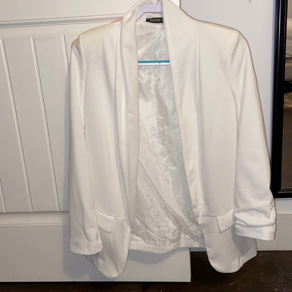White Boho blazer